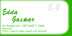 edda gaspar business card